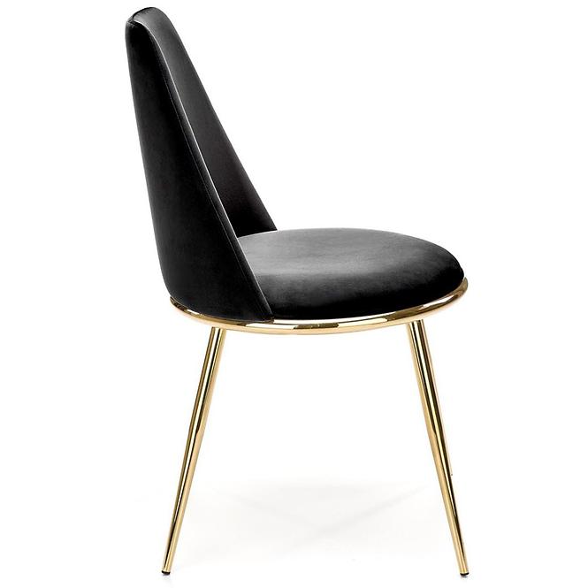 Stolička K460 čierna/zlatá