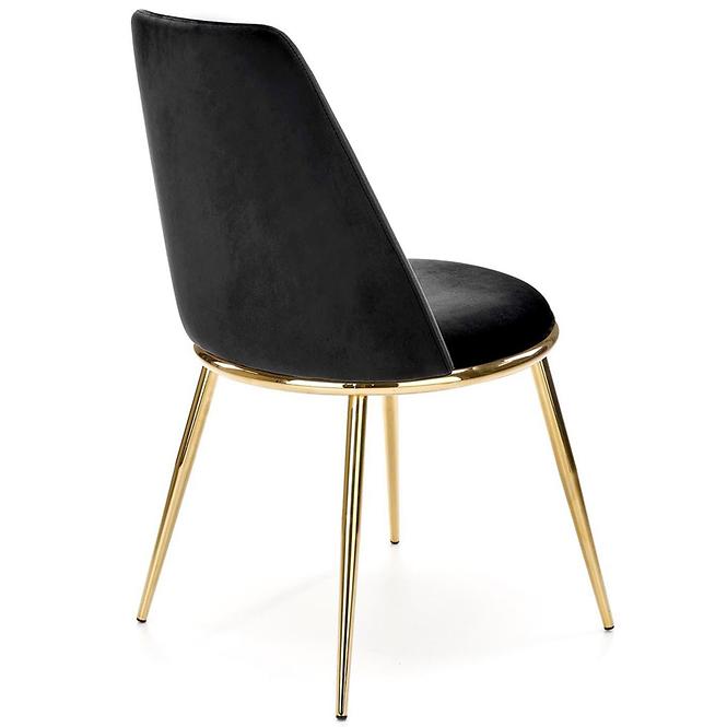 Stolička K460 čierna/zlatá