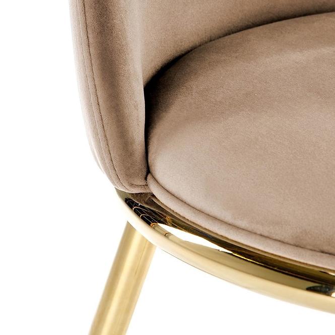 Stolička K460 béžová/zlatá