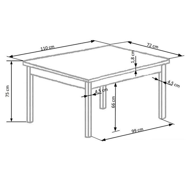 Sada stôl New Starter 2 + 4 stoličky mdf/drevo – espresso