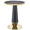 Stôl Molina 59 ceramika/oceľ – čierna mramor/čierna/zlatá