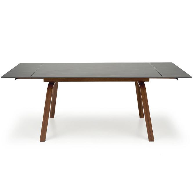 Stôl Lozano 82x140 spiek/oceľ – čierna mramor/orech