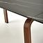 Stôl Lozano 82x140 spiek/oceľ – čierna mramor/orech,7