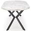 Stôl Peroni 100x250 doska/oceľ – biela mramor/čierna,9