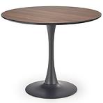 Stôl Olmo mdf/oceľ – orech/čierna