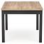 Stôl Tiago 90x90 doska/mdf – dub craft/čierna,2