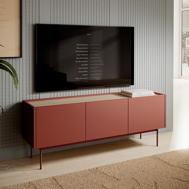 TV stolík Color-144 ceramic red