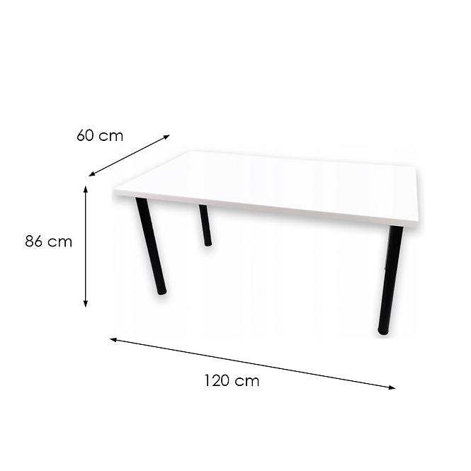 Písací Stôl Top Biely 120x60x2,8 Model 0