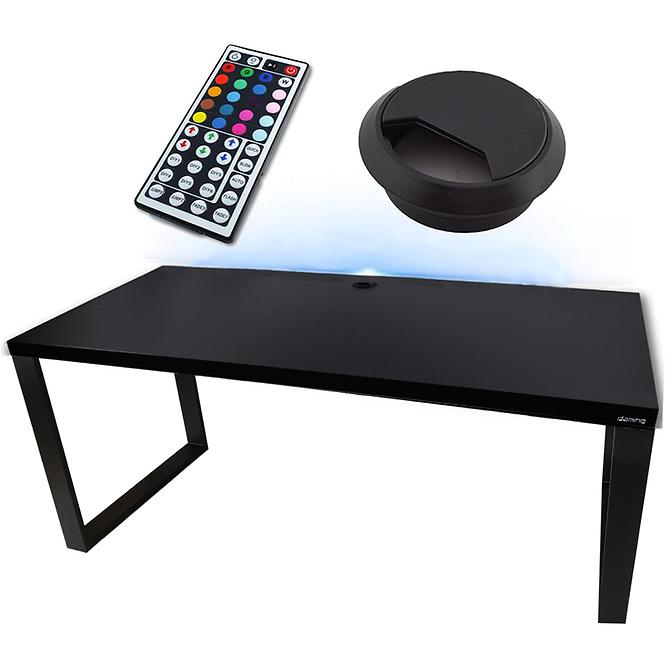 Písací Stôl Low Loft Čierna 120x60x2,8 Model 2