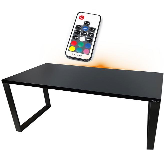 Písací Stôl Low Loft Čierna 120x60x2,8 Model 1
