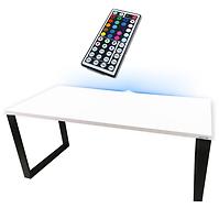 Písací Stôl Low Loft Biely 120x60x2,8 Model 1