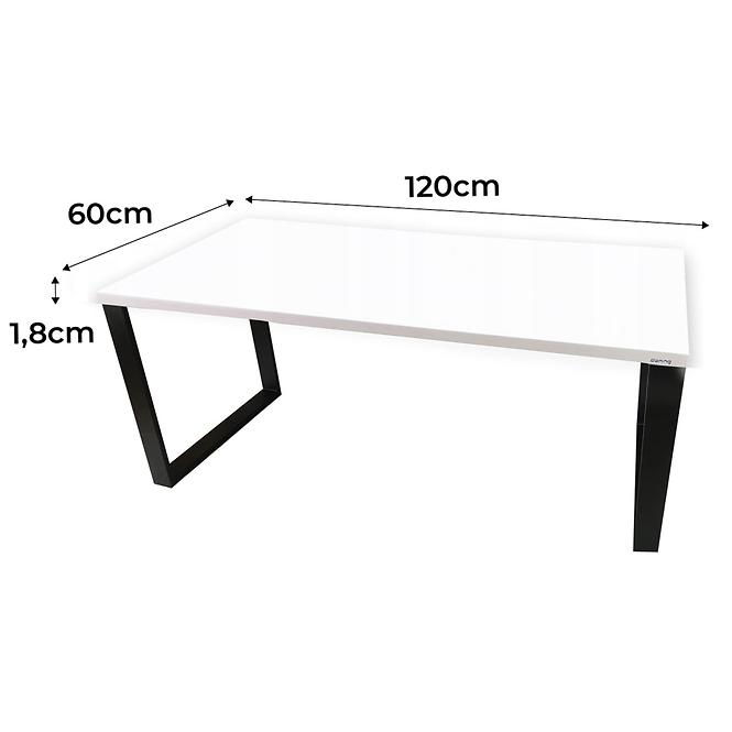 Písací Stôl Low Loft Biely 120x60x1,8 Model 0