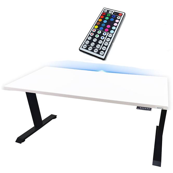 Písací Stôl Low Elektr. Biely 136x66x2,8 Model 1