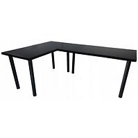 Písací Stôl Roh. Top Čierna 180x120x2,8 Model 0