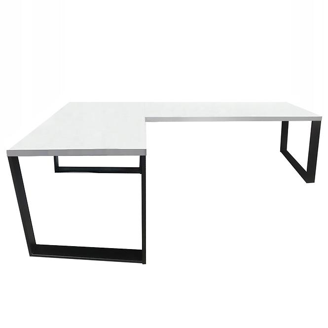 Písací Stôl Roh. Loft Low Biely 180x120x1,8 Model 0