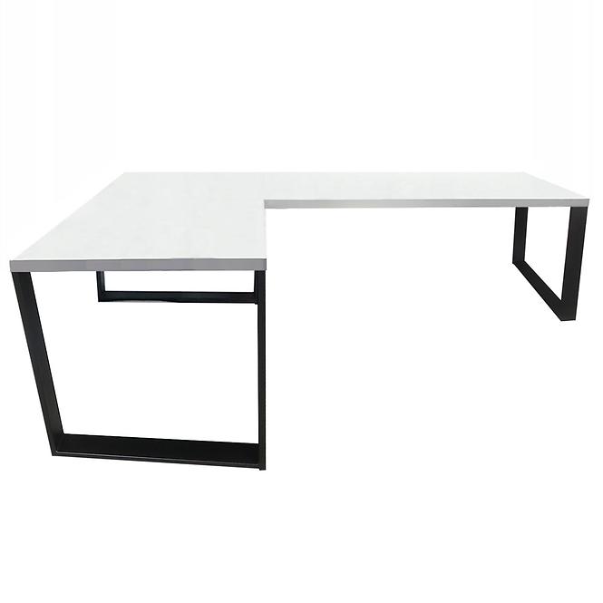 Písací Stôl Roh. Loft Top Biely 180x120x2,8 Model 0