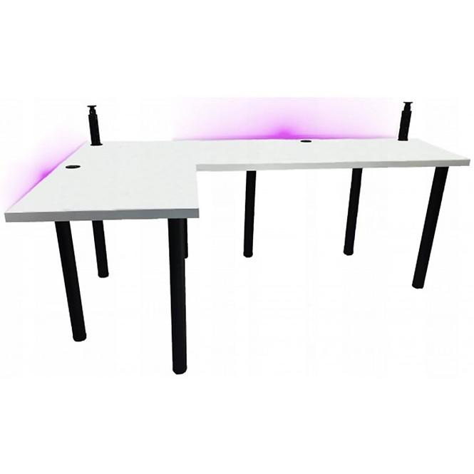 Písací Stôl Roh. Low Biely 202x136x3,6 Model 3