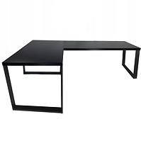 Písací Stôl Roh. Loft Low Čierna 202x136x1,8 Model 0