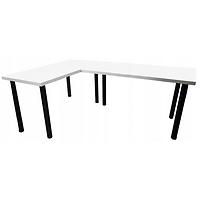 Písací Stôl Roh. Top Biely 240x160x3,6 Model 0