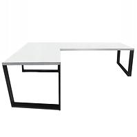 Písací Stôl Roh. Loft Low Biely 240x160x3,6 Model 0