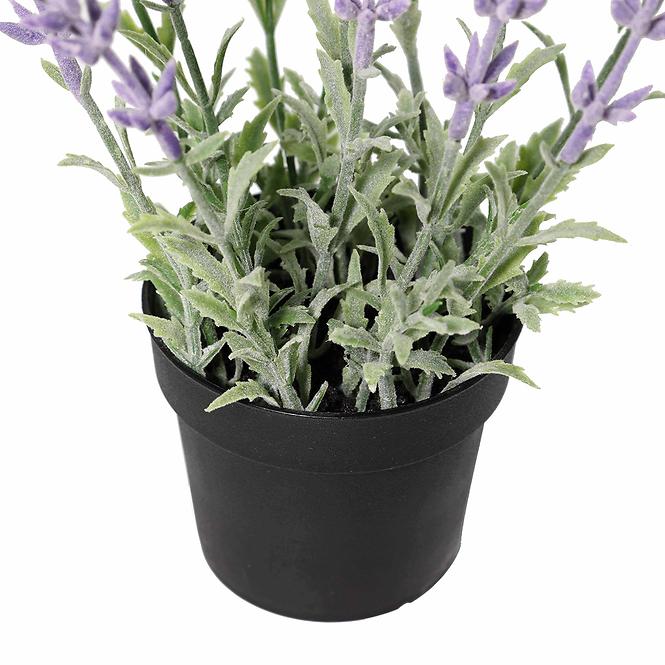 Umelá lavenduľa v kvetináči 25 cm