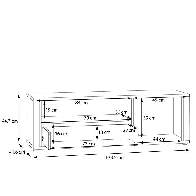 TV Stolík Dedelos  DDLT124R