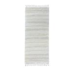 Ručne tkaný bavlnený koberec Milan B 0,7/2,0 biela