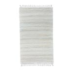 Ručne tkaný bavlnený koberec Milan B 0,85/1,5 biela