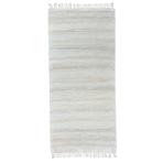 Ručne tkaný bavlnený koberec Milan B 0,6/2,0 biela