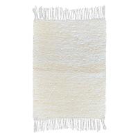 Ručne tkaný bavlnený koberec Milan B 0,5/0,75 biela