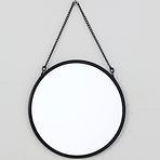 Okrúhle zrkadlo FI20cm čierne 