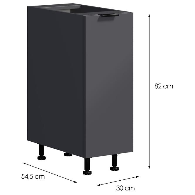 Kuchynská Skrinka LOFT II D30 grafit