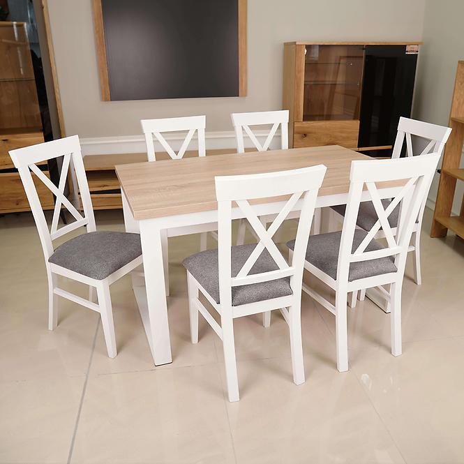 Stôl Iris ST-29 180x90+2x40 sonoma/biela