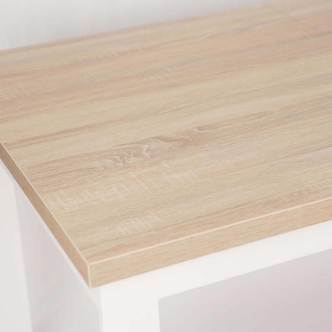 Stôl Iris ST-29 200x100+2x50 sonoma/biela