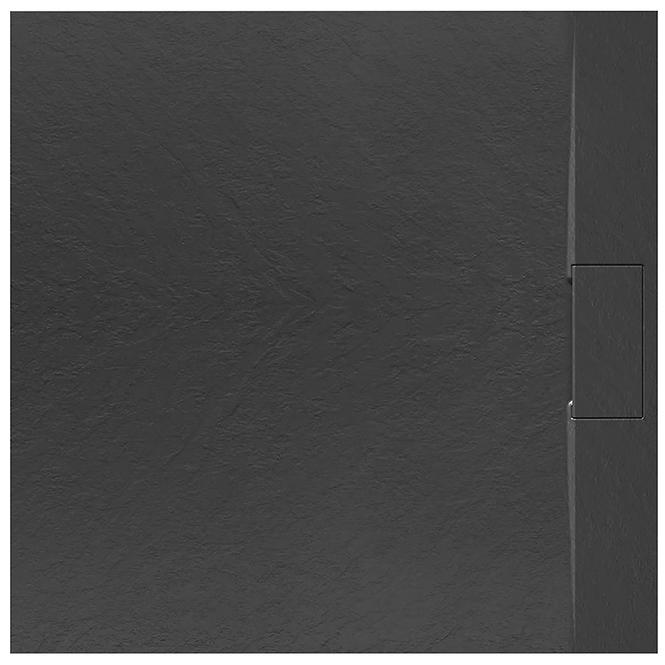 Vanička štvorcová Bazalt black 90x90