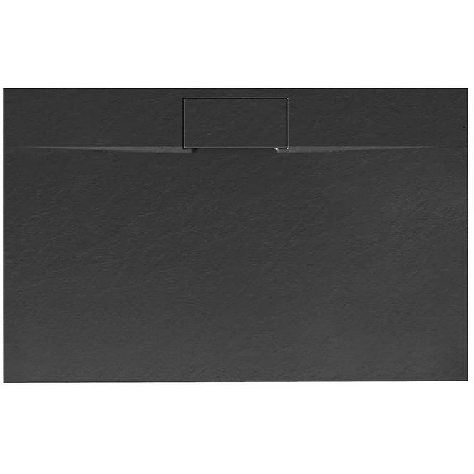Vanička obdĺžniková Bazalt Long black 80x120