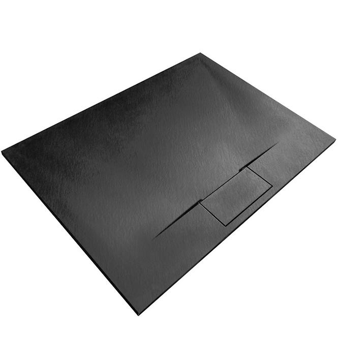 Vanička obdĺžniková Bazalt Long black 90x120