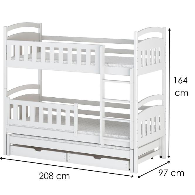 Posteľ Blanka 90x200 white