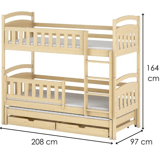 Posteľ Blanka 90x200 pine