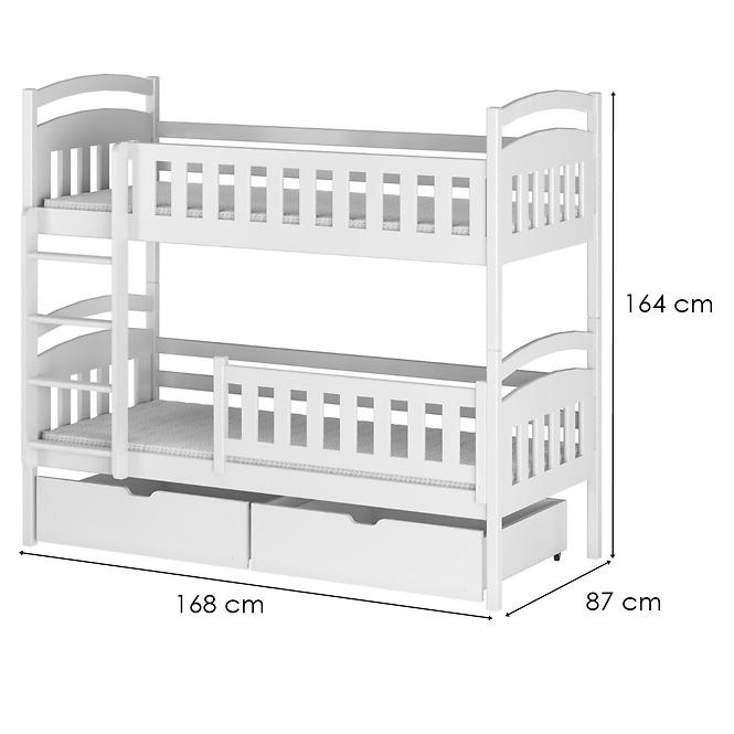 Posteľ Ignas 80x160 white