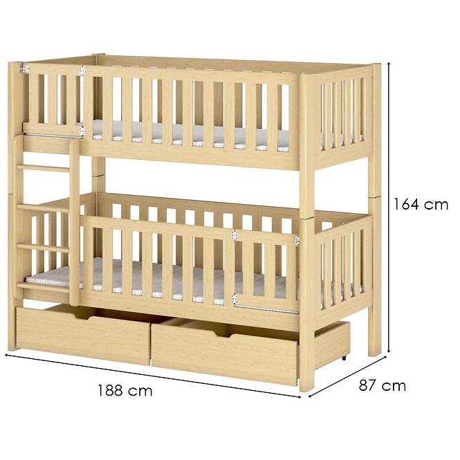 Posteľ Ksawery 80x180 pine