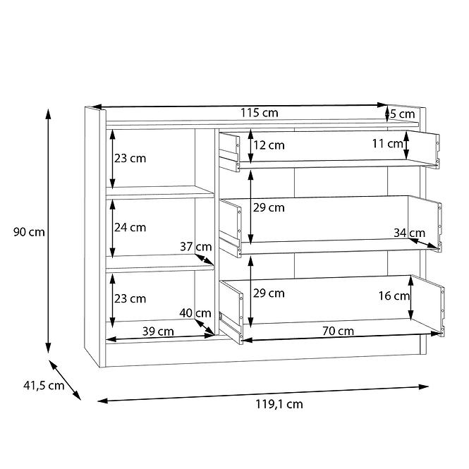 Komoda Halamy CXMK221L