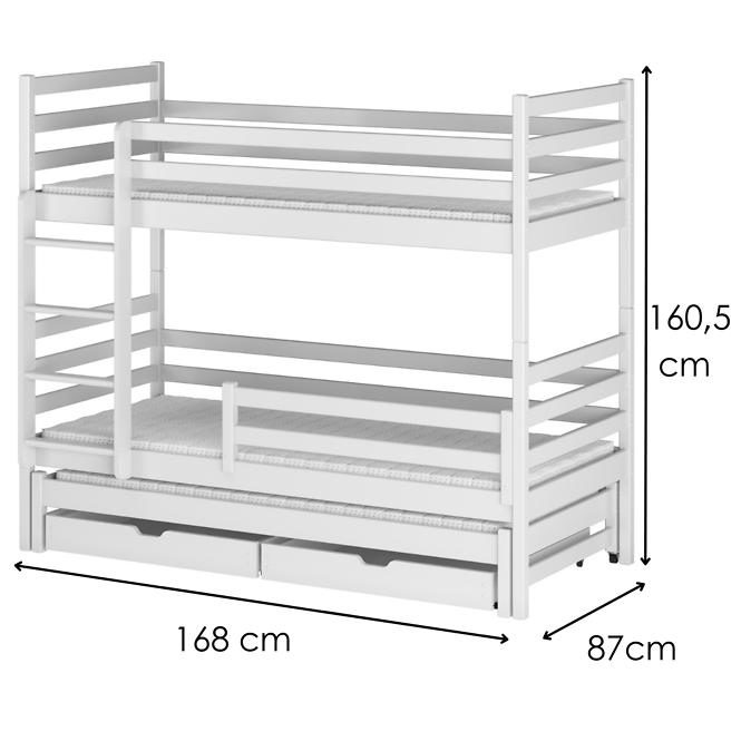 Posteľ Luk 80x160 white