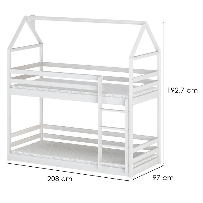 Posteľ Chata Axel 90x200 white