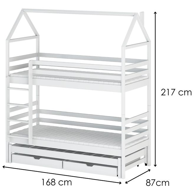 Posteľ Chata Dalia 80x160 white