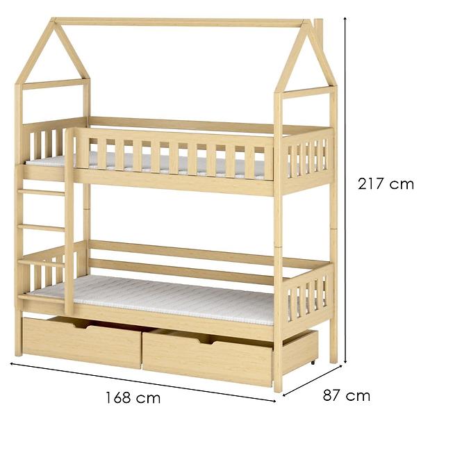 Posteľ Chata Gaja 80x160 pine