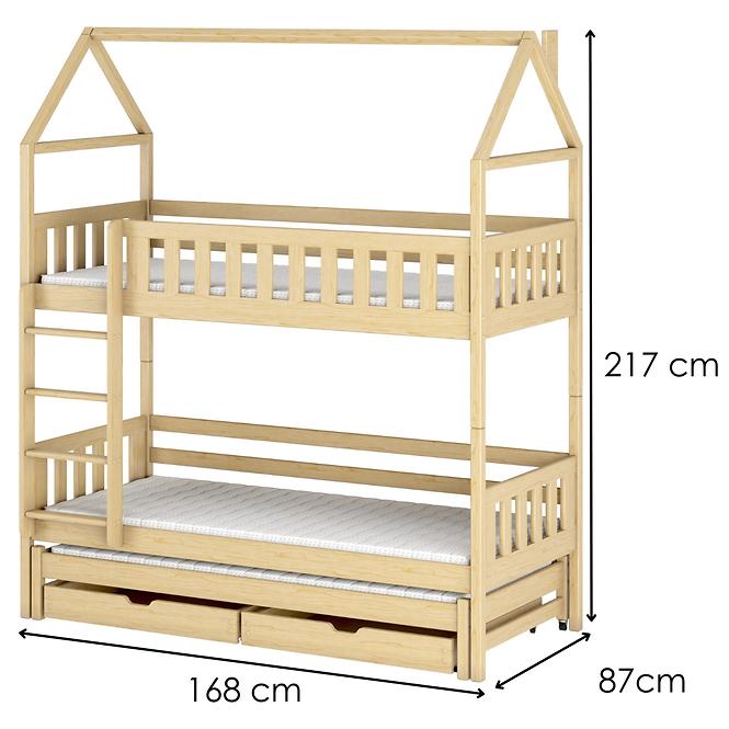 Posteľ Chata Iga 80x160 pine