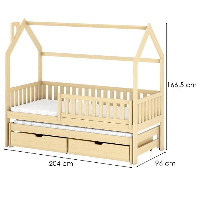 Posteľ Chata Monkey 90x200 pine