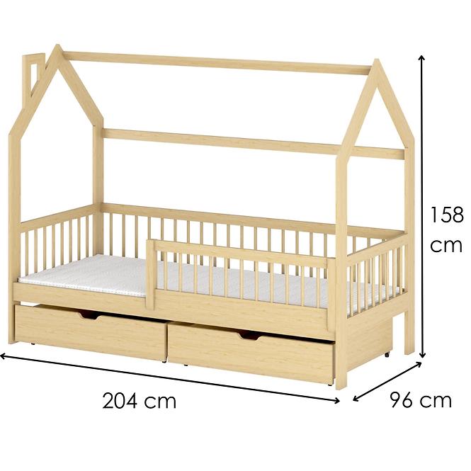 Posteľ Chata Oskar 90x200 pine