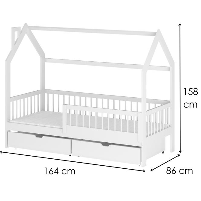 Posteľ Chata Oskar 80x160 white